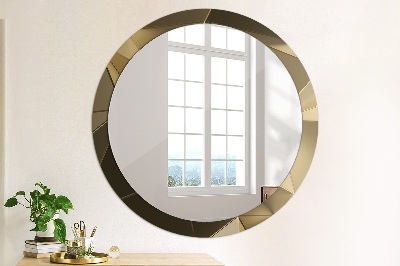 Round decorative wall mirror Modern abstract