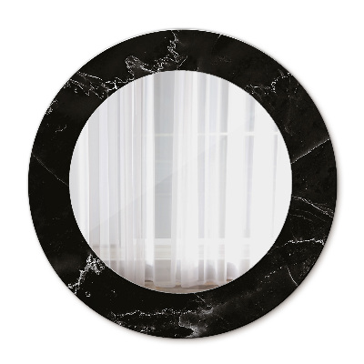 Round decorative wall mirror Marble stone