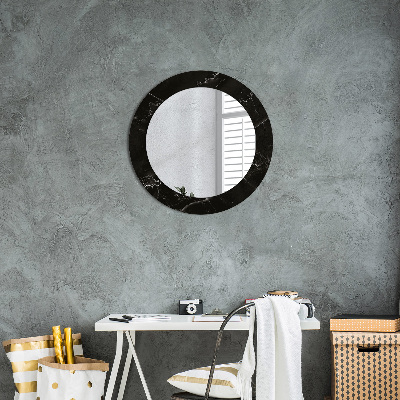 Round decorative wall mirror Marble stone