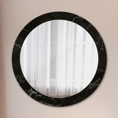 Round decorative wall mirror Marble stone