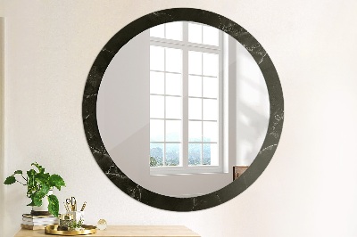 Round decorative wall mirror Marble stone