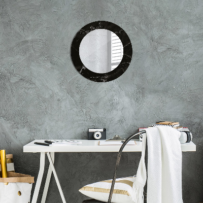 Round decorative wall mirror Marble stone