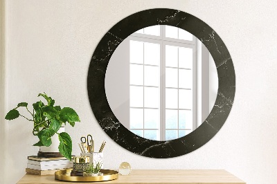 Round decorative wall mirror Marble stone