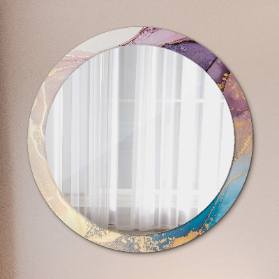 Round mirror decor Marble stone