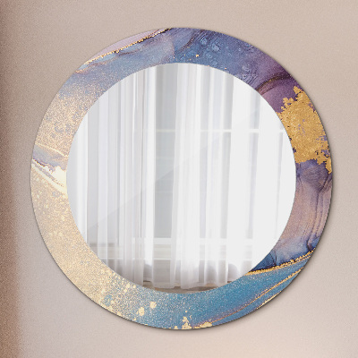 Round mirror decor Marble stone