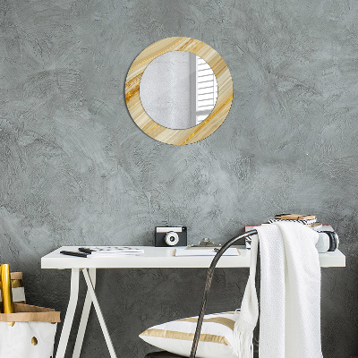 Round mirror decor Gold abstract