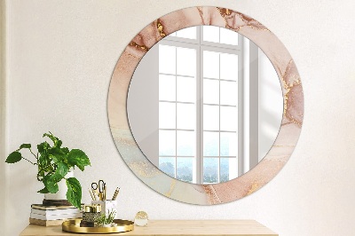 Round mirror decor Abstract fluid