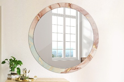 Round mirror decor Abstract fluid