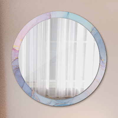 Round mirror decor Abstract fluid