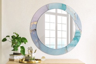 Round mirror decor Abstract fluid