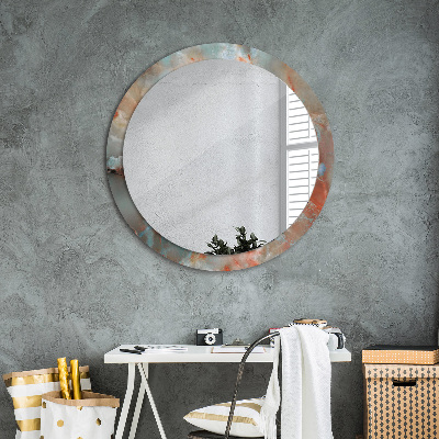 Round decorative wall mirror Onyx marbles
