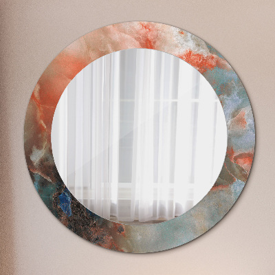 Round decorative wall mirror Onyx marbles