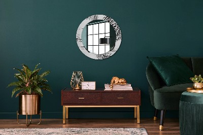 Round decorative wall mirror Graffiti pattern