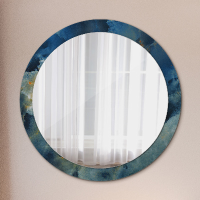 Round decorative wall mirror Onyx marble