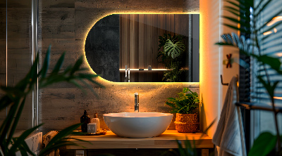 Arcade mirror with led lights