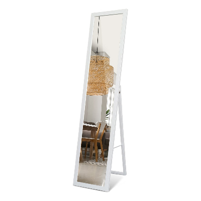 Floor mirror with white frame 36x156 cm