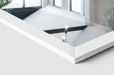 Floor mirror with white frame 36x156 cm