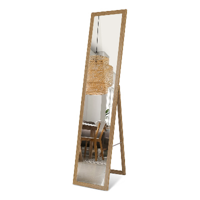 Standing mirror full length with frame oak color 36x156 cm