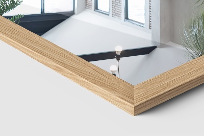 Standing mirror full length with frame oak color 36x156 cm