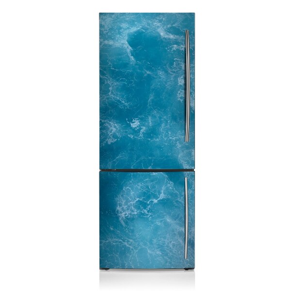 Decoration refrigerator cover Blue waves 