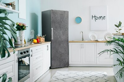 Decoration refrigerator cover Gray concrete theme