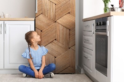 Decoration refrigerator cover A wicker basket