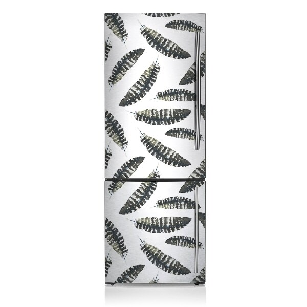 Decoration refrigerator cover Boho style feathers