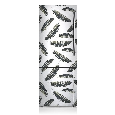 Decoration refrigerator cover Boho style feathers