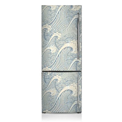 Decoration refrigerator cover Ocean waves