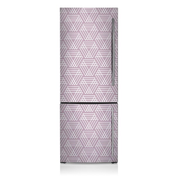 Magnetic refrigerator cover Pink triangles