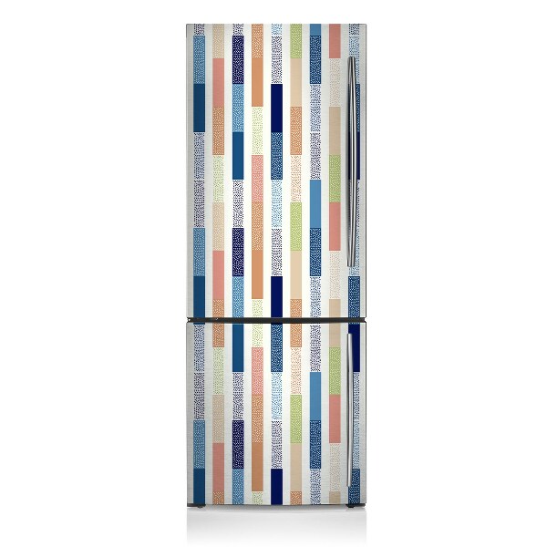 Decoration refrigerator cover Colorful stripes