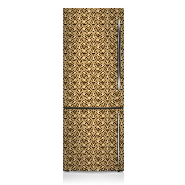 Decoration refrigerator cover Golden retro pattern