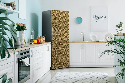 Decoration refrigerator cover Golden retro pattern