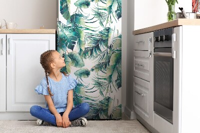 Magnetic refrigerator cover Falling leaves