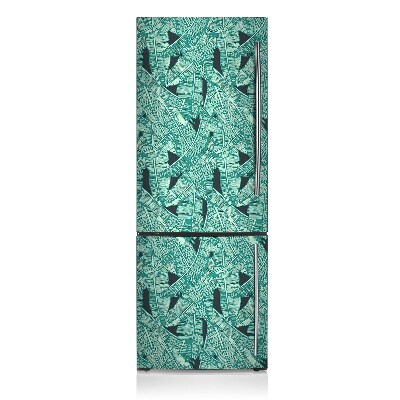 Decoration refrigerator cover Exotic palm trees