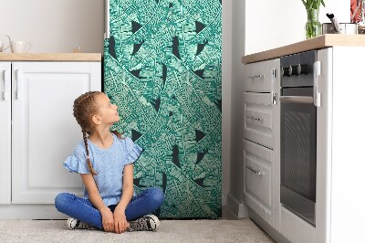 Decoration refrigerator cover Exotic palm trees