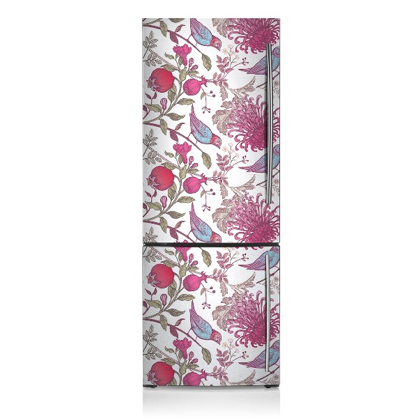 Decoration refrigerator cover Birds and flowers