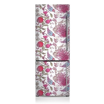 Decoration refrigerator cover Birds and flowers