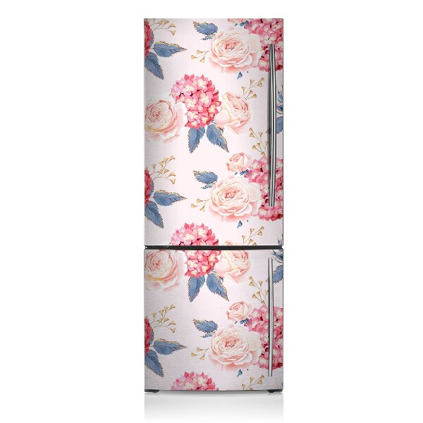 Decoration refrigerator cover Hydrangea