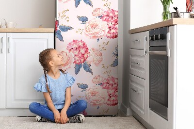 Decoration refrigerator cover Hydrangea