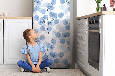 Magnetic refrigerator cover Branches with leaves