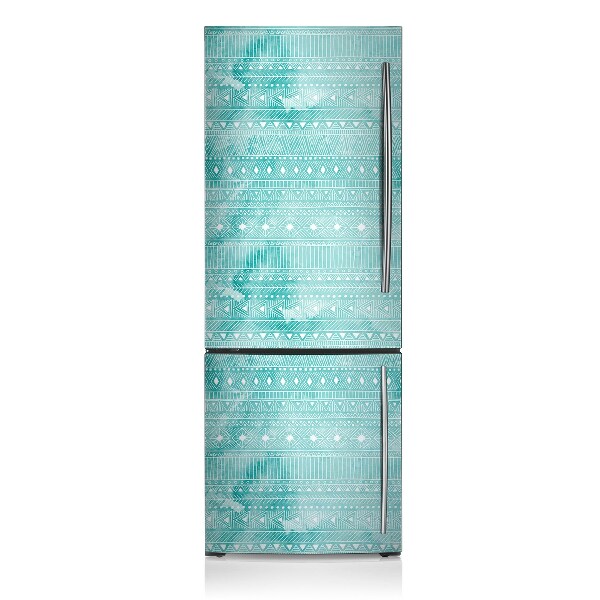 Decoration refrigerator cover Geometric turquoise