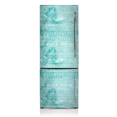 Decoration refrigerator cover Geometric turquoise