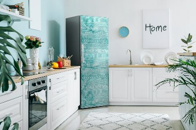 Decoration refrigerator cover Geometric turquoise