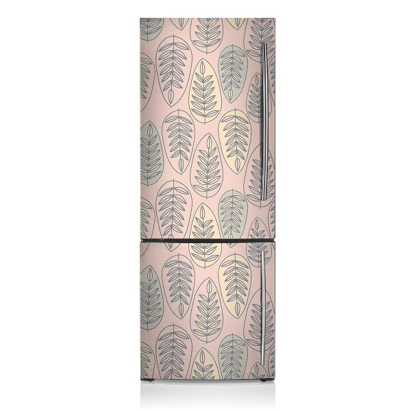 Decoration refrigerator cover Colorful leaves