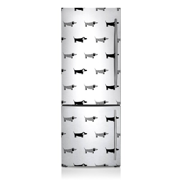 Magnetic refrigerator cover Dachshunds