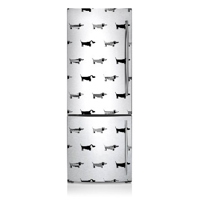 Magnetic refrigerator cover Dachshunds