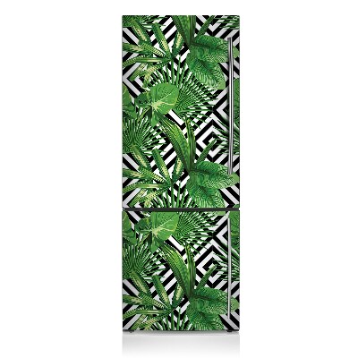 Decoration refrigerator cover Geometric leaves