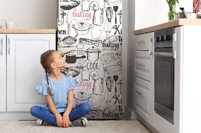 Magnetic refrigerator cover Kitchen theme