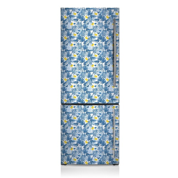 Magnetic refrigerator cover Butterflies in tropics